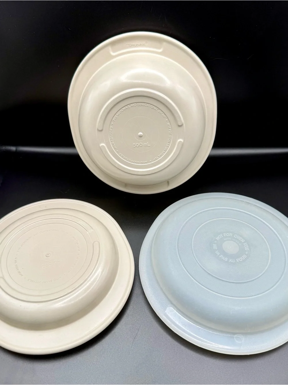 Vintage Tupperware Ultra 21 3-Piece Small Casserole Set 500mL 250mL